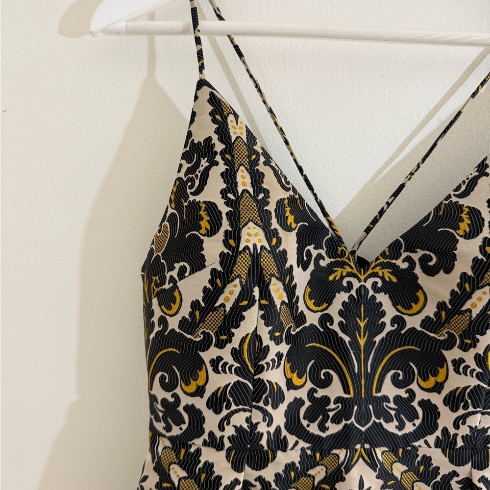 Free People Size 6 Black and Gold Mini Dress - Picture 2 of 15